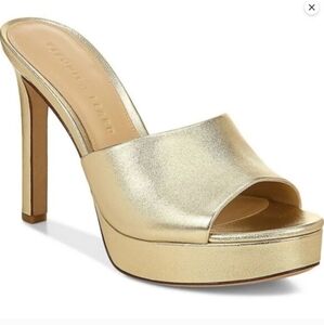 Veronica Beard Gold Heels